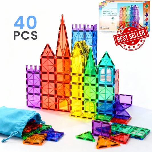 PrismPals™ Magnet Blocks: Mega Set | “I made it!” towers on repeat