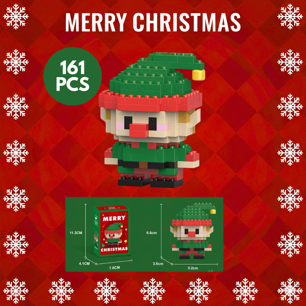 ChristmasBricks™ Santa's Helper Elf (161pcs)